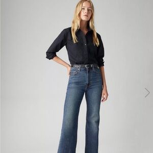 Levi's Dark Blue Flare Jeans